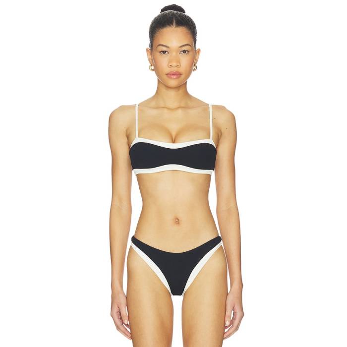Lspace 【 Madison Top Women Black &Amp; Cream 】 レディース 黒色 ブラック クリーム|スニケス