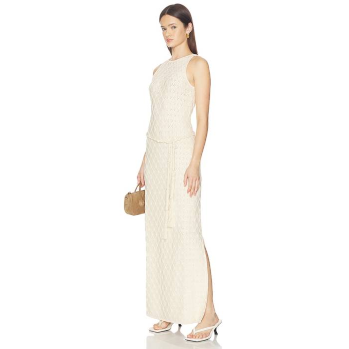 Devon Windsor 【 Nova Maxi Dress Women Pebble 】 御召しもの レディース