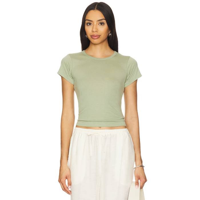 Eterne 【 Short Sleeve Baby Tee Women Sage 】 Sleeve スリーブ Tシャツ レディース｜スニケス