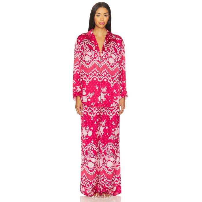 フリーピープル Free People 【 X Intimately Dreamy Days Pajama Set In Cherry Combo Women Cherry Combo 】 レディース
