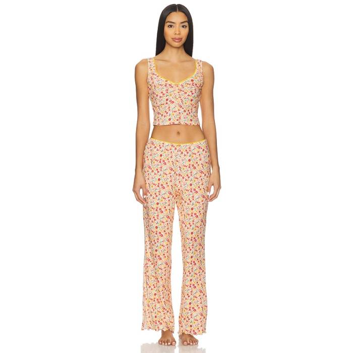 フリーピープル Free People 【 X Intimately Fresh In Love Lounge Set Women Tea Combo 】 生新しい レディース