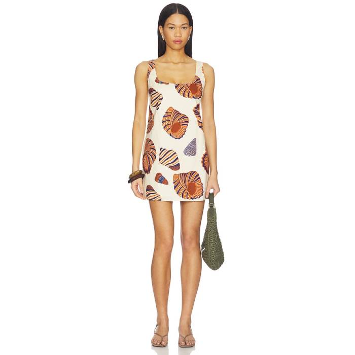 Simonmiller 【 Sahara Linen Mini Dress Women Natural Shell 】 お召しもの レディース 自然的 shell 外殻