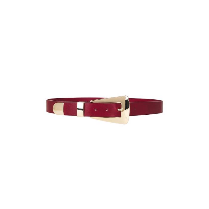 Lamarque 【 Brooklyn Belt Women Burgundy &Amp; Gold 】 ブルックリン ベルト レディース ワイン色・バーガンディー ゴールド｜スニケス
