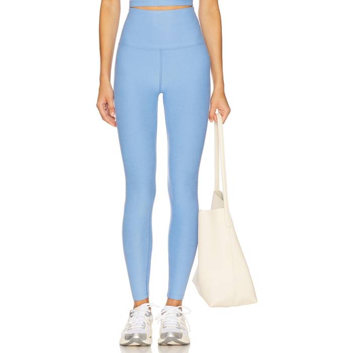 ビヨンドヨガ Beyond Yoga 【 Spacedye Caught In The Midi High Waist Leggings Women Flower Blue Heather 】 ハイ レギンス・タイツ レディース 青色 ブルー heather ヘザー|スニケス