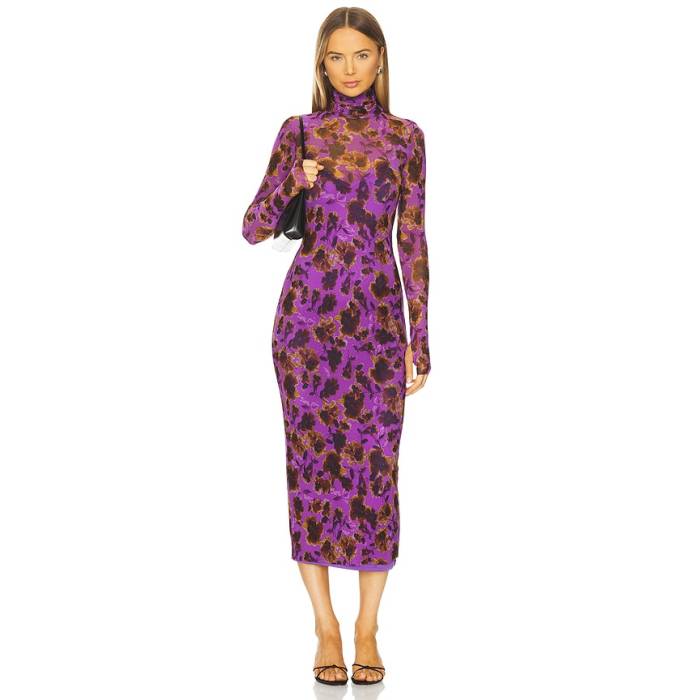 Afrm 【 Shailene Dress Women Violet Haze Floral 】 ドレス レディース 紫・バイオレット｜スニケス