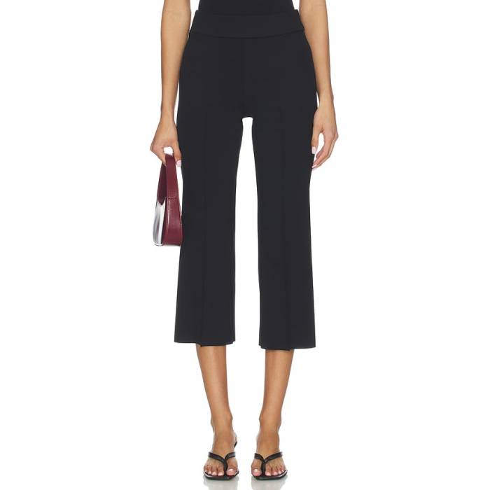 命令すること Commando 【 Neoprene Ceo Pintuck Pant Women Black 】 ズボン下 レディース 黒いこと 黒いこと