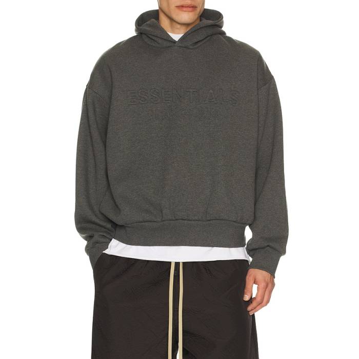Fear Of God Essentials 【 Classic Hoodie Men Charcoal Heather 】 古典派音楽 フーディー パーカー メンズ 濃灰色 heather ギョリュウモドキ