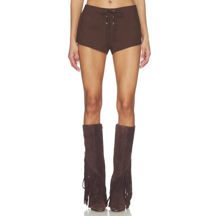 By.dyln 【 Mila Micro Short Women Chocolate 】 Micro ミクロ レディース