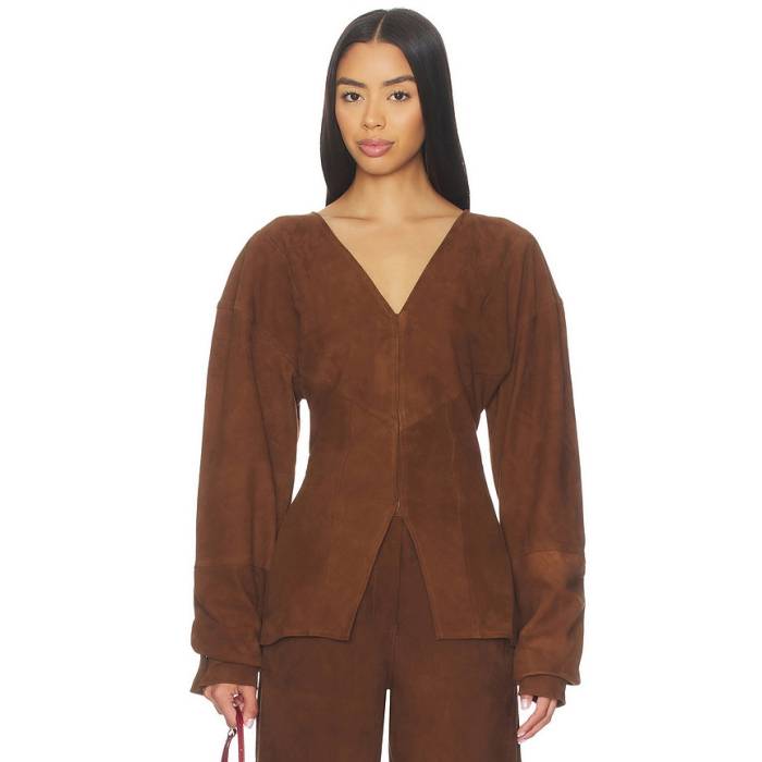 Deme By Gabriella 【 The Chelsea Top Women Chocolate Brown 】 レディース 赤銅色 赤銅色