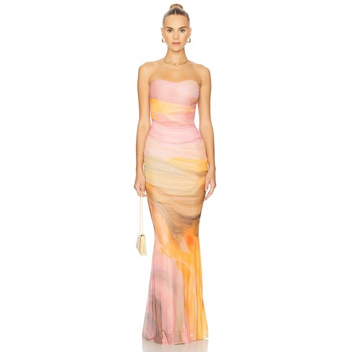 Retrofete 【 Isadore Dress Women Contour Brushstroke 】 お召しもの レディース