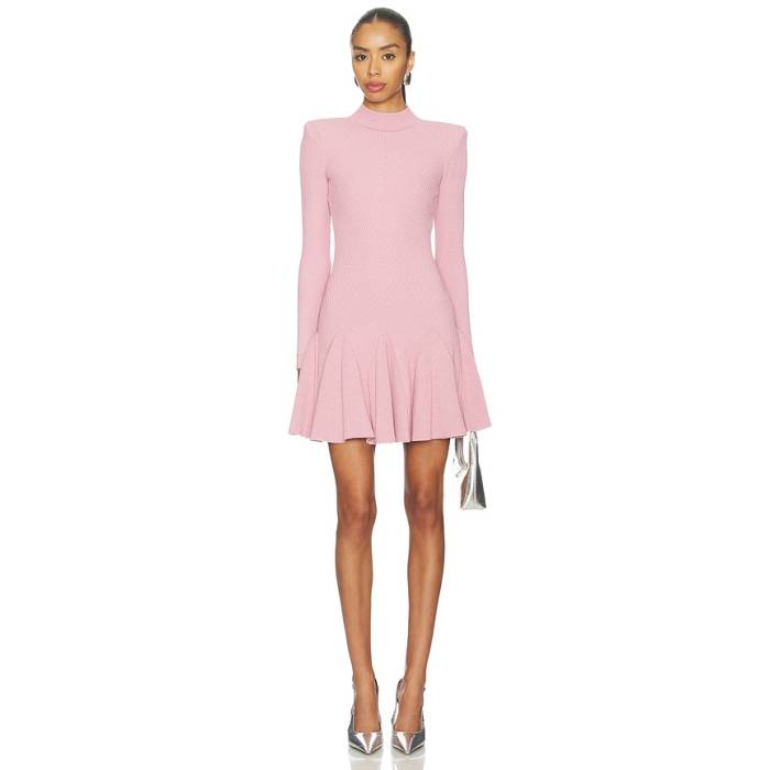 Retrofete 【 Sydonie Knit Dress Women Metallic Vintage Rose 】 編み物 お召しもの レディース vintage ビンテージ・ヴィンテージ Rose サクラ色