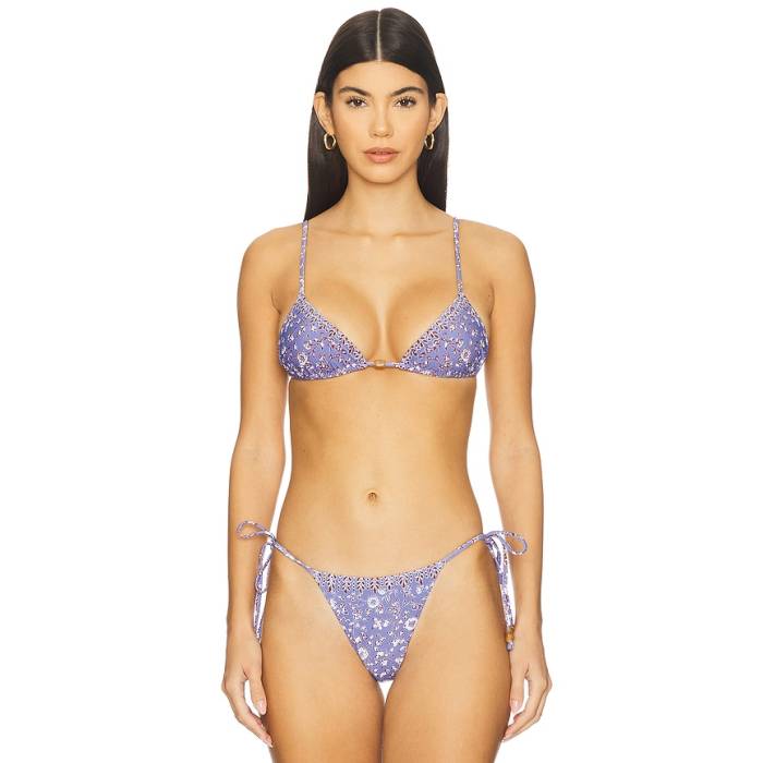 Tropic Of C 【 Equator Triangle Bikini Top Women Mini Floral Lavender 】 レディース|スニケス