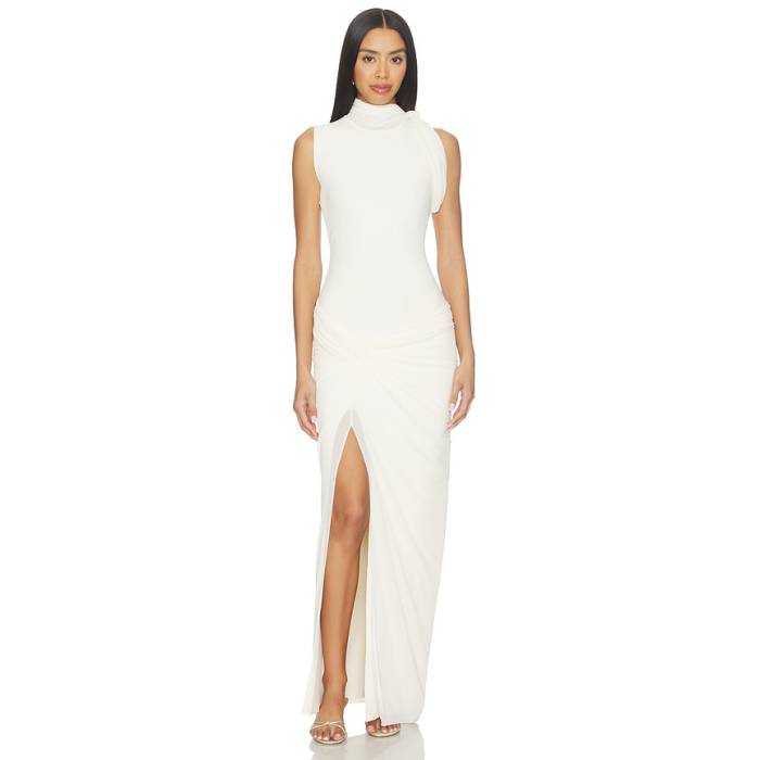 Et Ochs 【 Imogen Knit Combo Gown Women Ivory 】 編み物 レディース 象牙色