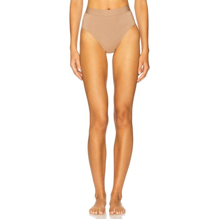 Cuup 【 Modal High Waist Women Taupe 】 御機嫌 レディース