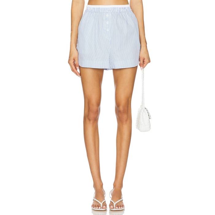 Simkhai 【 Sarah Short Women Blue Hydrangea Stripe 】 レディース 青味 青み Stripe 縞模様