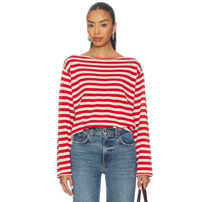 The Great 【 The Sailor Sweater Women Maple Stripe 】 調教師 レディース Stripe 縞模様