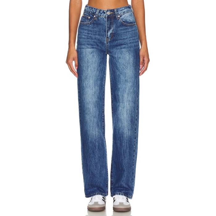 Superdown 【 Camille Jeans Women Blue Wash 】 デニム レディース 青碧 青色 パンツ-レディースファッション-ボトムス