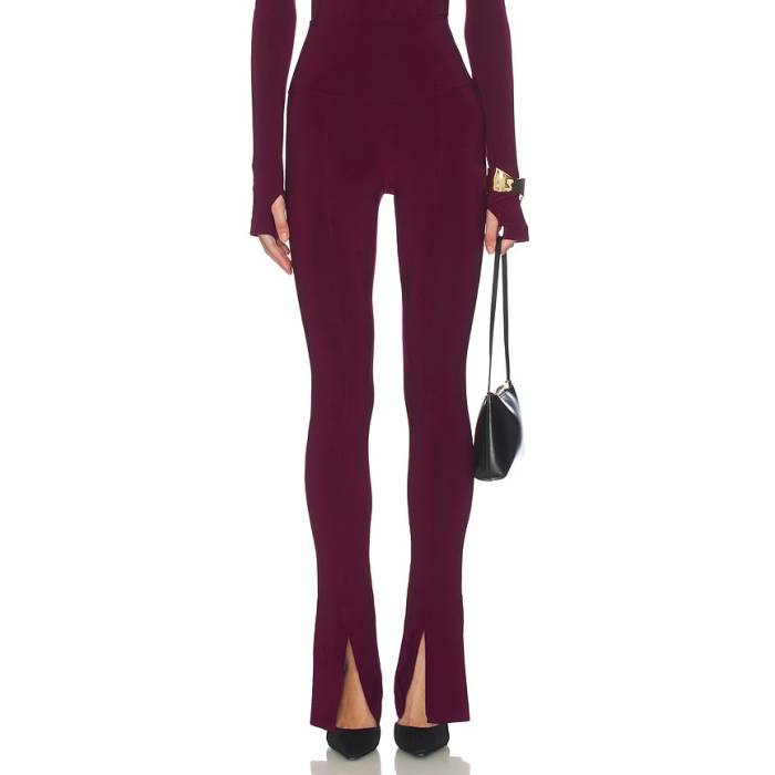 Norma Kamali 【 X Lifestyle X Revolve Spat Legging Women Plum 】 生活スタイル レディース