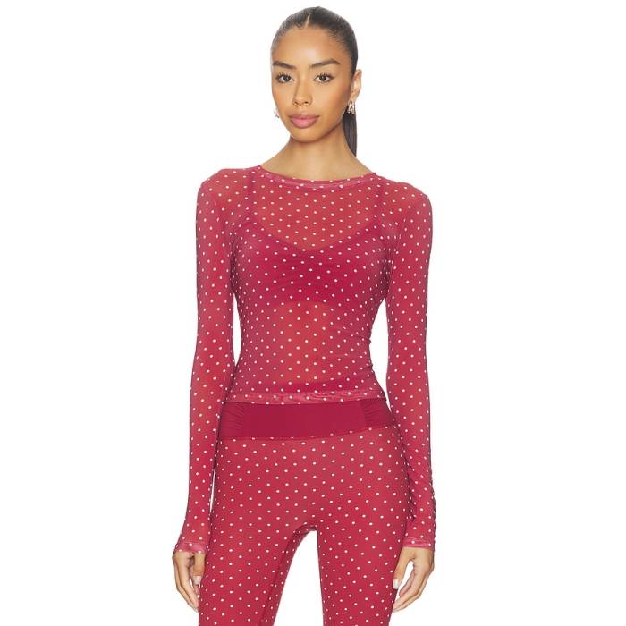Astoria 【 Mesh Top Women Merlot 】 レディース