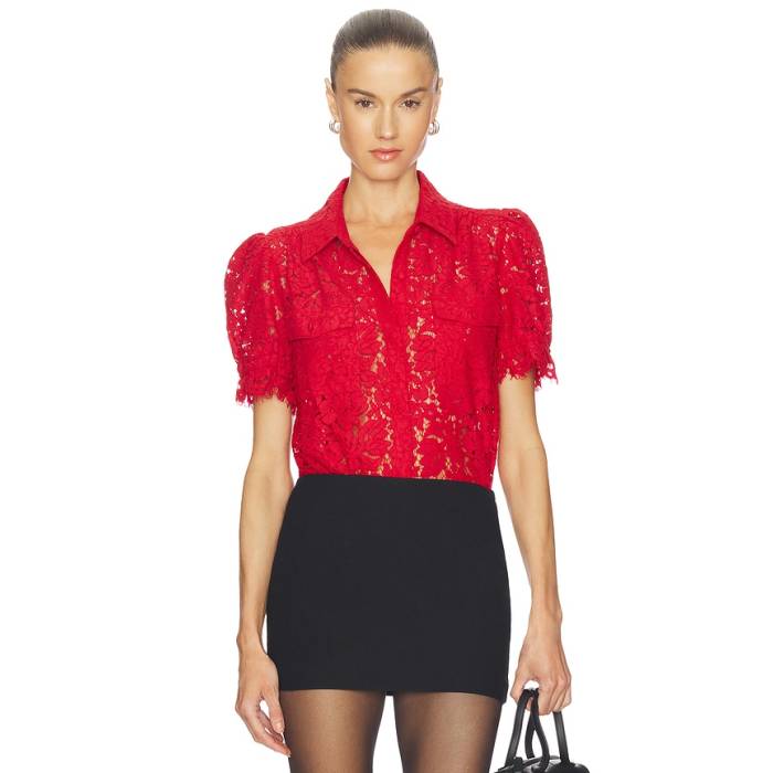 Generation Love 【 Mina Lace Top Women Scarlet 】 レディース