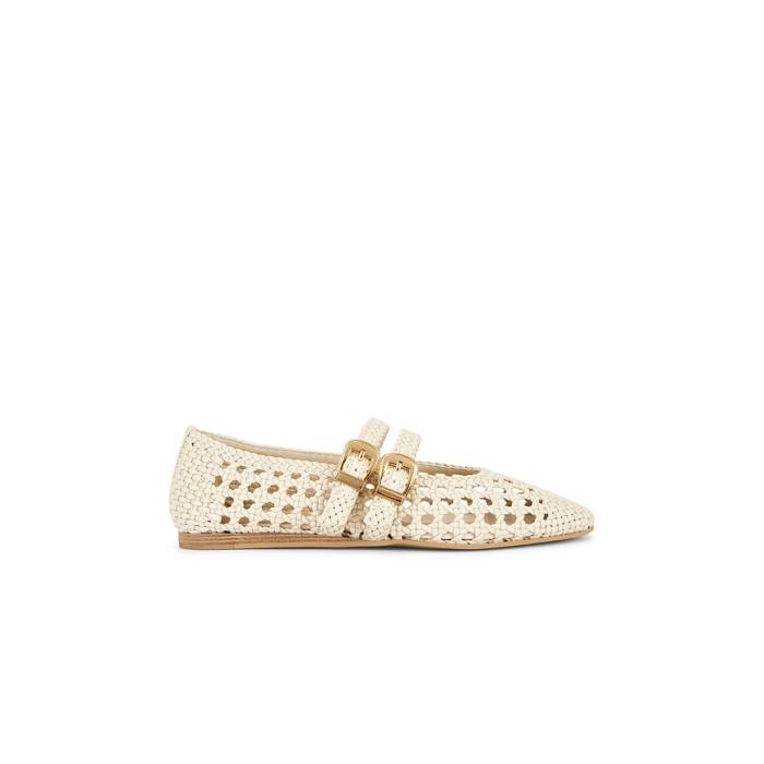ドルチェビータ Dolce Vita 【 Baylee Woven Flat Women Creme 】 Woven ウーブン レディース