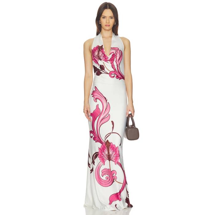 Especia 【 Moonflower Midi Dress Women Ivory 】 御召しもの レディース 象牙色