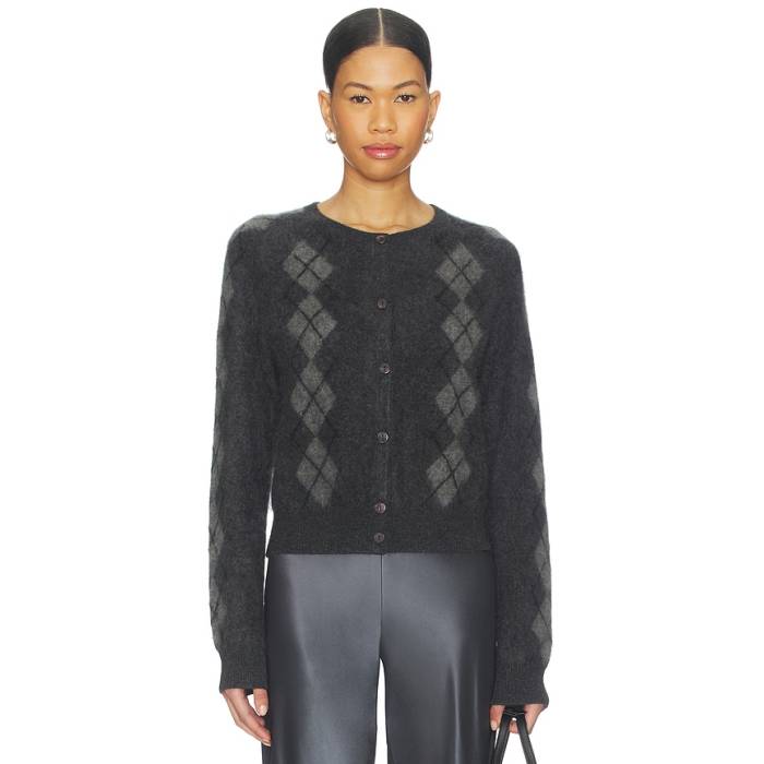 Cami Nyc 【 Dorian Cardigan Women Gray Argyle 】 ジレー レディース gray 薄墨色・薄墨色・薄墨色