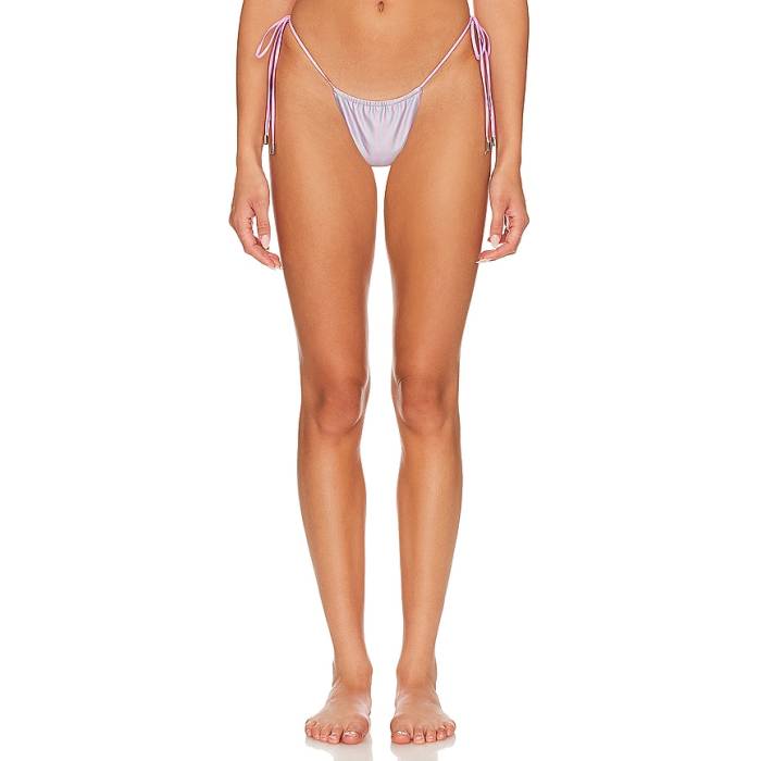 Poster Girl 【 Woods Bikini Bottom Women Grey \u0026Amp; Pink Pinstripe 】 ズボン ボトムス レディース 薄墨色 薄墨色 pink サクラ色