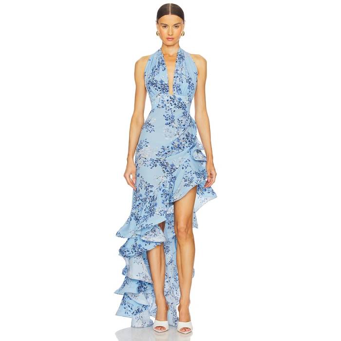 Bronx And Banco 【 Bronte Poppy Maxi Dress Women Blue Multi 】 御召しもの レディース 青碧 青碧