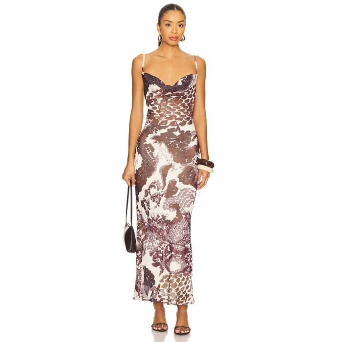 Sndys 【 X Revolve Skin Maxi Dress Women Snake Skin 】 ドレス レディース|スニケス