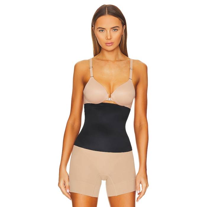 渡り間クス Spanx 【 Shapeu2122 Suit Your Fancy Waist Cincher Women Very Black 】 背広 レディース 黒いこと 黒いこと