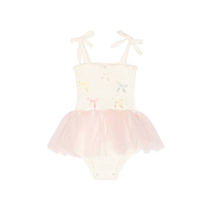 Wild Wawa 【 Bows Tutu Girls Ivory \u0026Amp; Multicolor 】 お坊っちゃん キッズ 象牙色