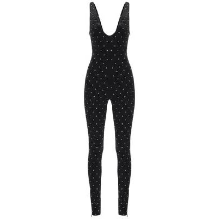 Ronny Kobo 【 Atria Catsuit Women Black Silver 】 レディース 黒いこと 黒いこと Silver しろがね色・しろがね色