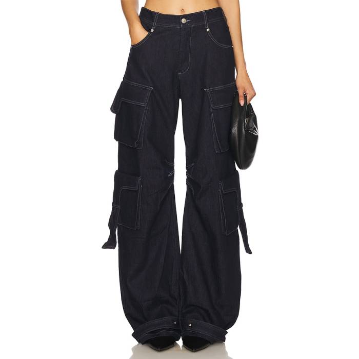 Mother Of All 【 Rae Denim Cargo Women Dark Denim 】 デニム カーゴ レディース デニム