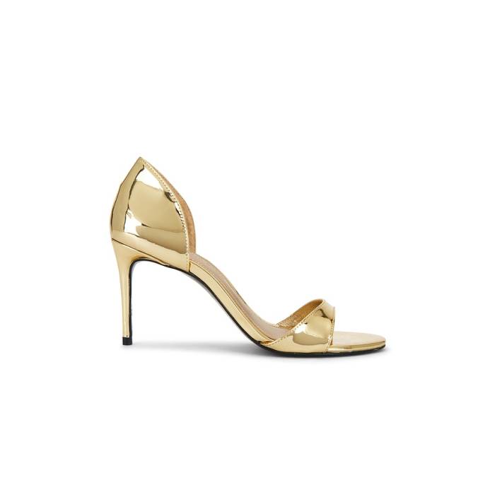 Black Suede Studio 【 Vanity 80 Sandal Women Gold Mirror Metallic 】 ヴァニティー・バニティー レディース ゴールド