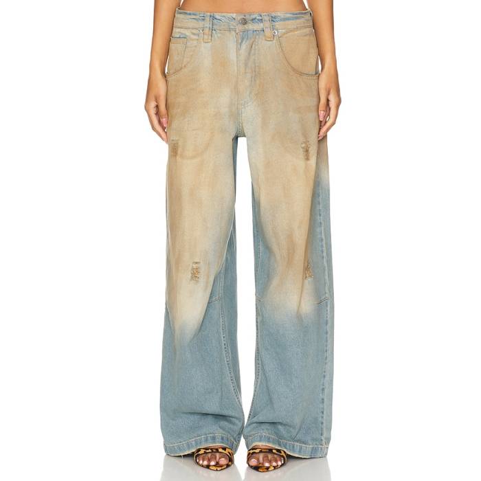 ジェイディッドロンドン Jaded London 【 Colossus Wide Leg Jeans Women Muck 】 デニム レディース