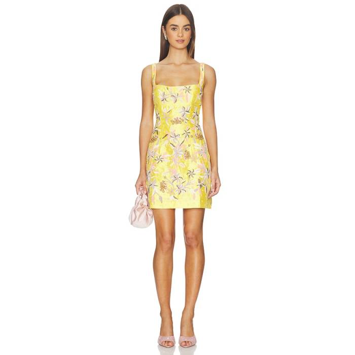 La Fuori 【 Golden Hour Lily Mini Dress Women Golden Hour Lily 】 お召しもの レディース