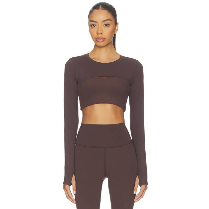 Splits59 【 Amelia Airweight Lite Shrug Women Dark Chocolate 】 点火装置 レディース