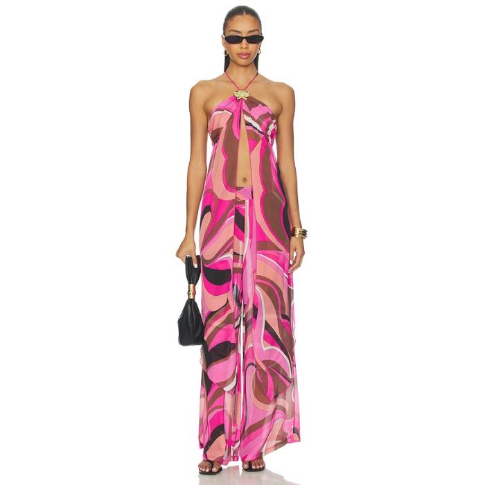 Cin Cin 【 Coral Lobster Drape Top Women Dolce Pink 】 レディース pink サクラ色