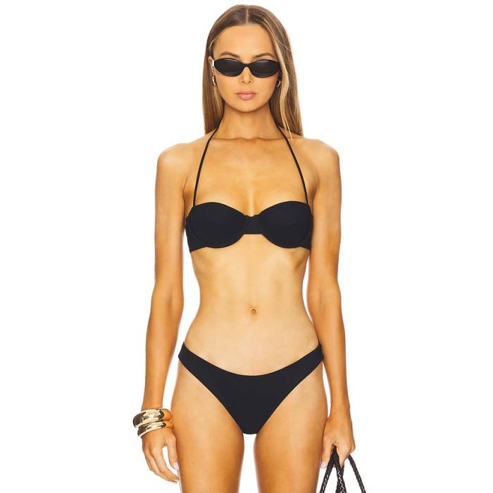 フェイスフルザブランド Faithfull The Brand 【 Chessa Bikini Top Women Black 】 レディース 黒色 ブラック|スニケス
