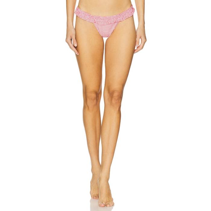 フェイスフルザブランド Faithfull The Brand 【 Esterel Bikini Bottom Women Gingham Red 】 ズボン ボトムス レディース Red 赤・レッド|スニケス