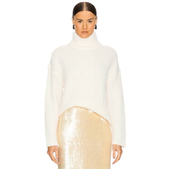L\u0027academie 【 By Marianna Troye Turtleneck Sweater Women Ivory 】 調教師 レディース 象牙色
