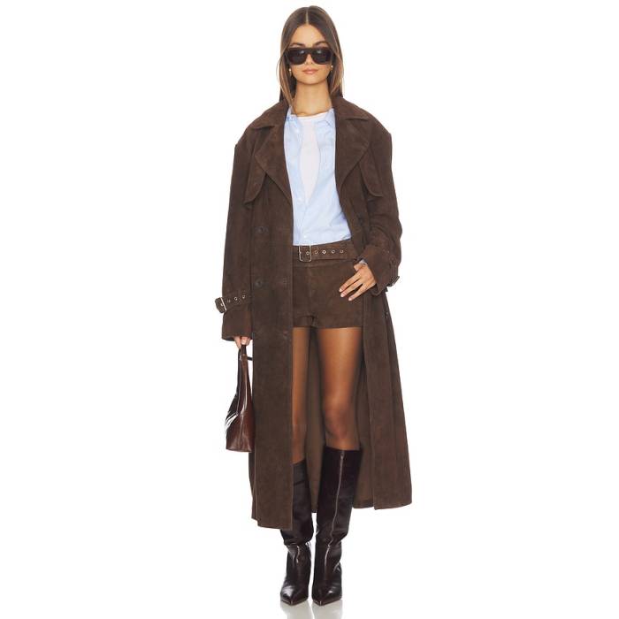 Ow Collection 【 Zade Trench Coat Women Brown 】 レディース 赤銅色 赤銅色