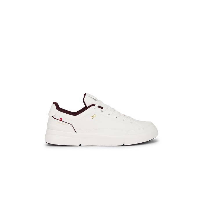 オン On 【 The Roger Centre Court Men Ivory \u0026Amp; Maroon 】 厚地の外套 メンズ 象牙色 マルーン