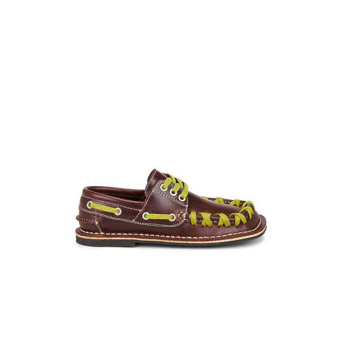 Camperlab 【 Eki Loafer Women Brown 】 置き目毛革 シューズ レディース 赤銅色 赤銅色