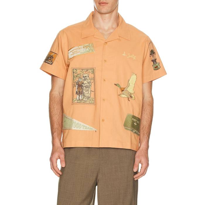 Samuel Zelig 【 Trail Camp Shirt Men Sunset 】 メンズ