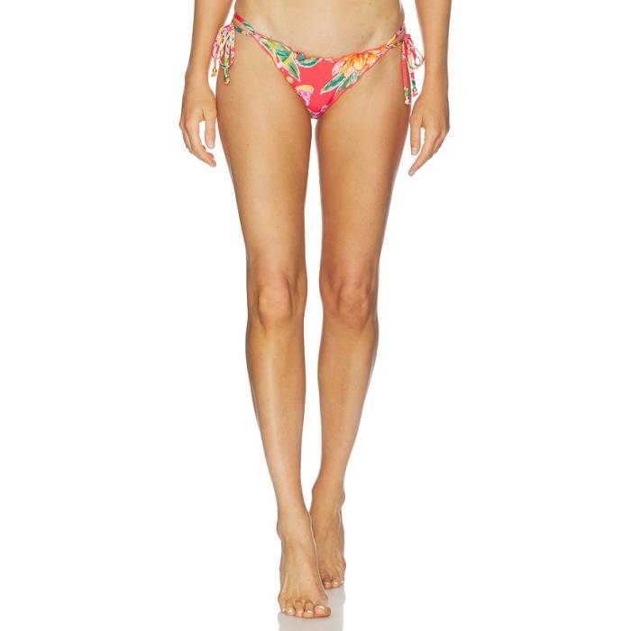 シーフォリー Seafolly 【 Brazilian Looped Side Tie Bikini Bottom Women Summer Melon 】 ネクタイ ズボン ボトムス レディース Summer サマー｜スニケス