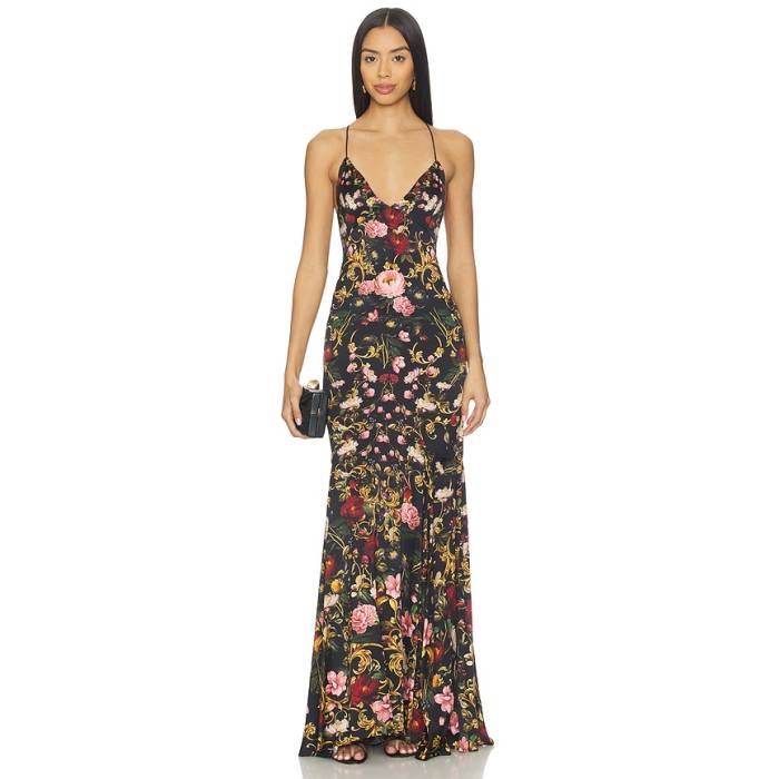 アリスアンドオリビア Alice + Olivia 【 Milta Mermaid Slip Dress Women Evermine 】 御召しもの レディース