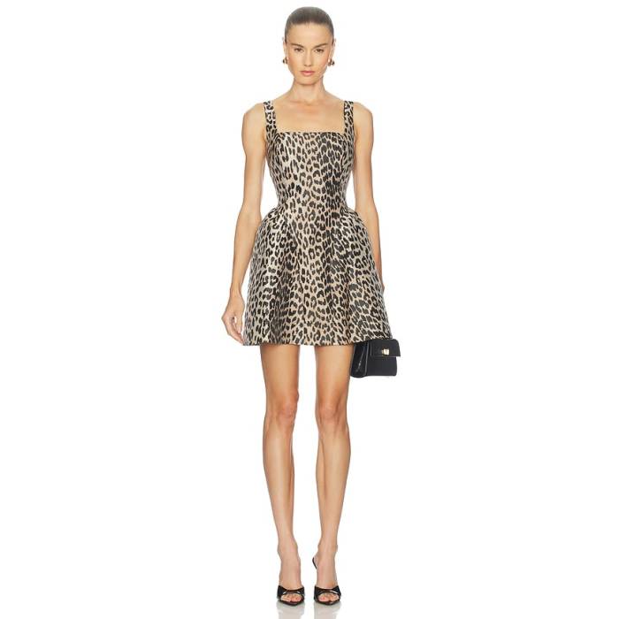 Astr The Label 【 Claudie Dress Women Leopard Print 】 ドレス レディース ヒョウ柄 レオパード｜スニケス
