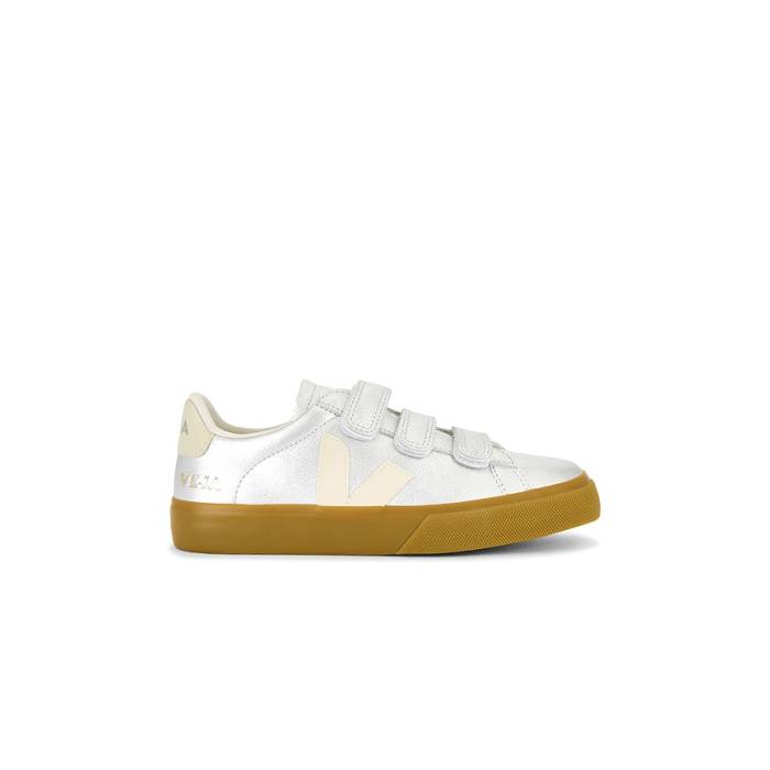 ヴェジャ Veja 【 Recife Logo Sneaker Women Silver \u0026Amp; Pierre 】 ロゴタイプ 靴 スニーカー レディース Silver しろがね色・しろがね色